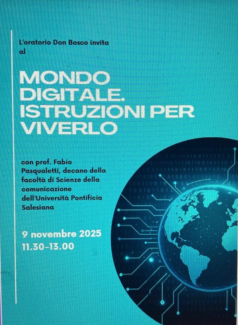 Incontro “Mondo digitale. Istruzioni per viverlo”
